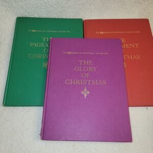 Time The Life Book of Christmas 3 Volume Set Glory,Pageantry, Merriment of Xmas